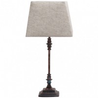 Distribuidor - Lâmpadas Diversas | Sobre Mesas Decoração | SOBREMESA SHUBUNKIN 1XE27 MARRON RUSTICO 54.5X25X25 CM Ref: 134171002